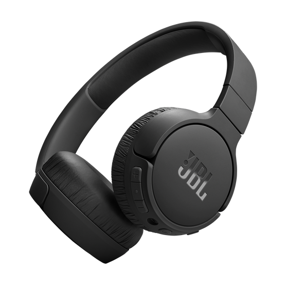 JBL Tune 670NC - Black - Adaptive Noise Cancelling Wireless On-Ear Headphones - Hero